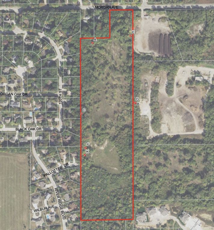 Site map for former Allis-Chalmers landfill. The Reese Group.